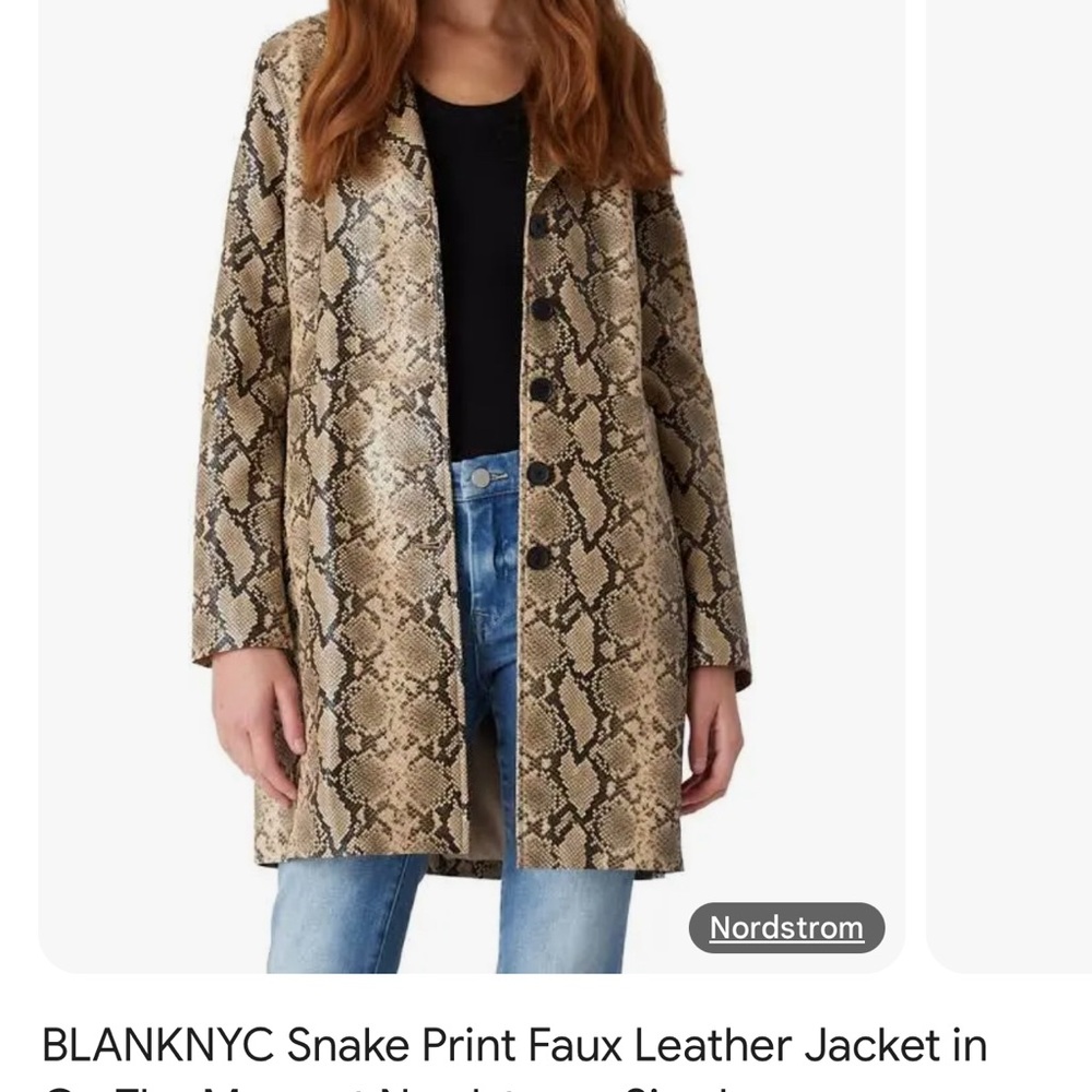 Snake Print Coat